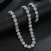 Jewelry Alloy Full Rock Candy Men's Cool Hip-Hop Diamond Cuban Chain Necklace Accessories_ipsvogv.com