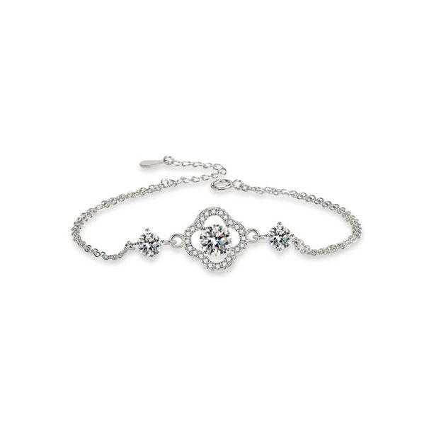 Four Leaf Clover Women's Diamond Studded Windmill Spinning, Lucky And Brilliant Bracelet, Pulsating Heart_ipsvogv.com