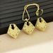 Jewelry Electroplated Women's Three-dimensional Graphic Necklace Earring Set Bride Accessories_ipsvogv.com