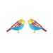 Colorful Bird Brass Real Gold Electroplated Earrings Small Design High End Earrings Fresh And Cute Personality Earrings_ipsvogv.com