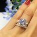 New Classic Four Prong Zircon Cross Women's Romantic Qixi Gift Valentine's Day Ring_ipsvogv.com