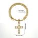 New T Square Cross Necklace Creative Personality Alloy Full Diamond Hip Hop Pendant_ipsvogv.com