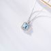 Classic High End 1.47ct5A Aquamarine Necklace Clavicle Chain Gold Natural Aquamarine Pendant Customized_ipsvogv.com