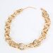 Fashionable metal texture exaggerated thick necklace minimalist temperament collarbone chain_ipsvogv.com