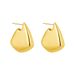 Women’s Jewelry Set Fashion High End Fashion Hollow Geometric Earrings High Quality Polished Copper Plated Irregular Earrings_ipsvogv.com