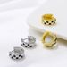 Instagram Black White Chessboard Plaid For Women With Fashionable And Niche Designs, Geometric Checkered Earrings,_ipsvogv.com