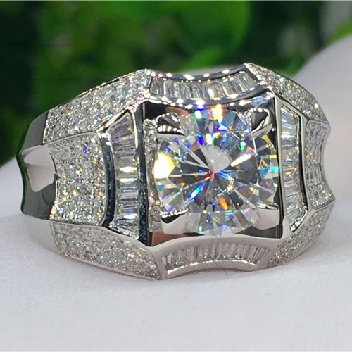 New Platinum Luxury Banquet Men's And Women's Engagement Ring_ipsvogv.com