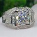 New Platinum Luxury Banquet Men's And Women's Engagement Ring_ipsvogv.com