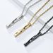 Nordic Viking text Mobius titanium steel necklace neutral simple style men and women sweater chain stainless steel pendant_ipsvogv.com