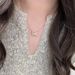 Light Luxury Niche Hollow Butterfly Necklace Clavicle Chain Design Sense Choker Brushed Gold Plated Lace Inlaid Diamond_ipsvogv.com