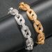 Unisex New T Square Mixed Inlaid Zircon Circulation Bracelet Trendy Brand Popular Personality Men's Hip Hop Bracelet_ipsvogv.com