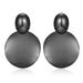 Earrings Light Luxury Large Disc Hanging Earrings Fashionable Temperament Round Hammered Earrings_ipsvogv.com