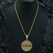 Disc Full Diamond BAWSB Alloy Pendant, Personalized, Trendy, Fashionable, Versatile, Men's Hip Hop Accessory Necklace_ipsvogv.com