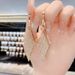 Light Luxury High-End Sense Temperament Full Diamond Geometric Rhombus S Silver Needle Internet Celebrity Personality_ipsvogv.com