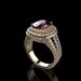 Sanjie's New Unisex Full Diamond Red Ring, French Style Accessory_ipsvogv.com