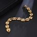classic stainless steel classic button pig nose bracelet titanium steel jewelry coffee bean bracelet width 20cm_ipsvogv.com