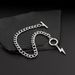 Hip-Hop Lightning OT Buckle Trendy Niche Fashion Wristband Men's Bracelet Jewelry_ipsvogv.com