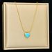 Blue Love Necklace For Women, Light Luxury And Small, High End Design, Colorless New Collar Chain Accessories_ipsvogv.com