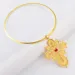 Pendant Necklaces Anniyo Ethiopian Big Cross And Round Chokers With Rhinestone For Women Gold Color Eritrea Africa_ipsvogv.com