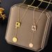 Love round card buckle titanium steel necklace female ins cold style clavicle chain trendy net red niche design necklace_ipsvogv.com