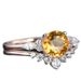 Sanjie 2025 New Rose Gold Inlaid Yellow Zircon Creative Women's Exquisite Pair Ring_ipsvogv.com