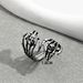 Unisex Personalized Retro Open Ring Trend Punk Dark Devil Niche Exaggerated Ring Design Hand Jewelry_ipsvogv.com