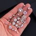 Women's Jewelry Zircon Belly Button Ring New Heart Shaped Zircon Belly Button Nail Piercing Jewelry_ipsvogv.com