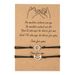 Creative Gold And Silver Mixed Color Sun And Moon Wax Thread Woven Adjustable Card Couple Bracelet Friend Bracelet_ipsvogv.com