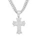 Hip Hop Cross Full Diamond Personalized Necklace Trendy Men's Pendant Accessories_ipsvogv.com