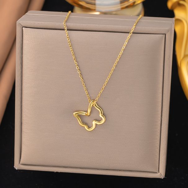 Hollow Out Peach Heart Necklace For Women, Trendy, Sweet, Spicy Girl, Student, Simple Collarbone Chain, Niche Design_ipsvogv.com
