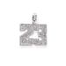 Hip Hop New Digital 23 Alloy Full Diamond Pendant Fashion Fried Dough Twists Chain Personality Men's Necklace Jewelry_ipsvogv.com