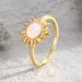 Bohemian Holiday Style Sun Drop Glue Ring Female Copper Gold Plated Elegant Fashion Index Finger Ring_ipsvogv.com