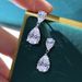 Cao Shi's 2023 New Water Drop For Women, Exquisite Zircon Pear Shaped Eardrops, Elegant And Stylish Internet Celebrity_ipsvogv.com