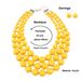 Colorful Beaded Exaggerated Necklace Women's Multi layered Clavicle Chain Set 8060_ipsvogv.com