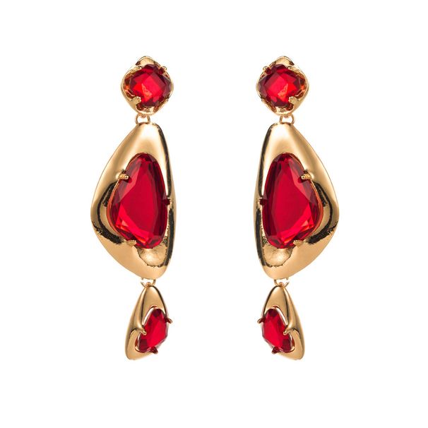 New Exaggerated Multi-layer Irregular Geometric With Feminine Temperament, Versatile And Trendy, Niche Earrings_ipsvogv.com