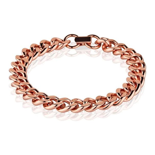 Bestselling Men's Pure Copper Cuban Heavy Chain Bracelet Trendy Hip-Hop Jewelry 2025 New Model_ipsvogv.com