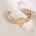 Jewelry Bamboo Joint Inlaid Creative Elegant Light Luxury Open Stainless Steel Gold-Plated Bracelet For Women_ipsvogv.com