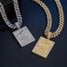Square Pendant Hip Hop Letter Inlaid With Diamonds Exaggerated Personality Cuban Necklace For Men_ipsvogv.com