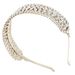 Fashion Light Luxury Rhinestone Headband Versatile Simple Geometric Hair Accessories Women's French Elegant Headband_ipsvogv.com