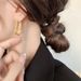 Women's Jewelry Retro Wheat Ear Leaf Earrings Light Luxury Niche Design High End Diamond Studded Fashionable All Match Earrings_ipsvogv.com