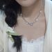 Moonlight Square ! Sugar Zircon Necklace Women's Accessories High End Clavicle Chain Trendy Spicy Girl Niche Design_ipsvogv.com