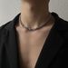 Ultra Thick Domineering Hip Hop Rock Clavicle Trend Men And Women Couple Titanium Steel Twist Chain Necklace_ipsvogv.com
