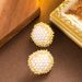 French Style Light Luxury Elegant Irregular Geometric Circular Rice Grain Pearl Feminine Temperament Simple And_ipsvogv.com