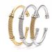 Bangles Cable Rope Open Bracelet Stainless Steel Rope C Type Adjustment Unisex Style_ipsvogv.com