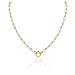 Women's Jewelry Stainless Steel Paper Clip Circle Pendant Clavicle Chain DIY Pendant Necklace Personality Simple_ipsvogv.com