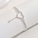 Unisex Full Diamond Fashion Versatile Beach Anklets Personalized Shiny Rhinestone Heart Foot Ornaments Tassel Matching_ipsvogv.com