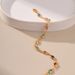 Exotic colorful acrylic light luxury temperament bracelet plated with K real gold chain travel seaside commemorative bracelet_ipsvogv.com