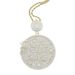 New SELFMADE Letter Round Pendant Trendy Set Zircon Men's Necklace_ipsvogv.com