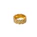 INS Wind Gold Plated Cuban Chain Zircon Titanium Steel Ring_ipsvogv.com