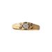 Sanjie Ultra Simple Alloy Electroplated Gold Women's Single Fashionable One Rhinestone Ring Jewelry_ipsvogv.com